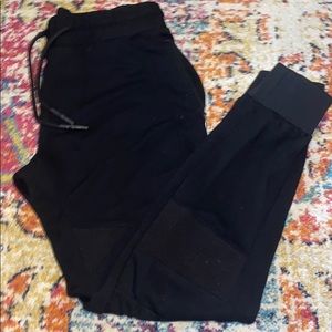 Zara Man Black Joggers with zippers Size M